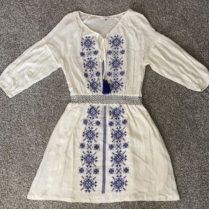 Like new blue and white dress.
